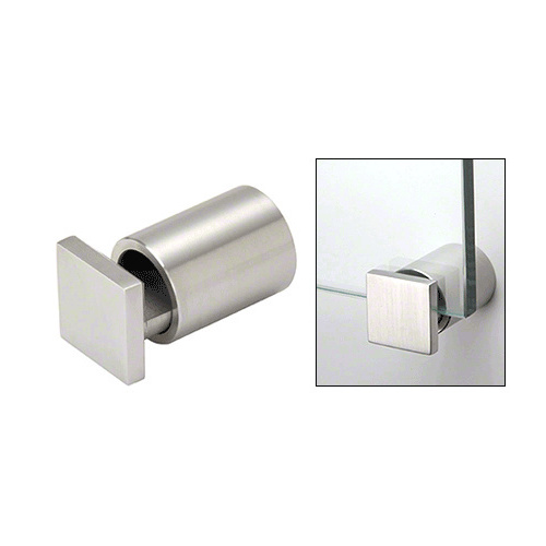 CRL SAEG1BS 316 Brushed Stainless 1" Square Cap Adjustable Edge Grip