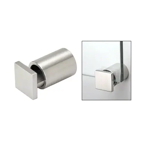 CRL SAEG1BS 316 Brushed Stainless 1" Square Cap Adjustable Edge Grip