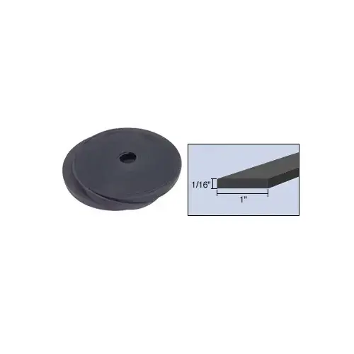 1/16" x 1" Bulk Rolled Flexible PVC Setting Block Material - 100' Gray