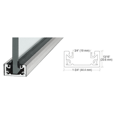 CRL SCBS3812SL Brushed Stainless 120" Shallow U-Channel