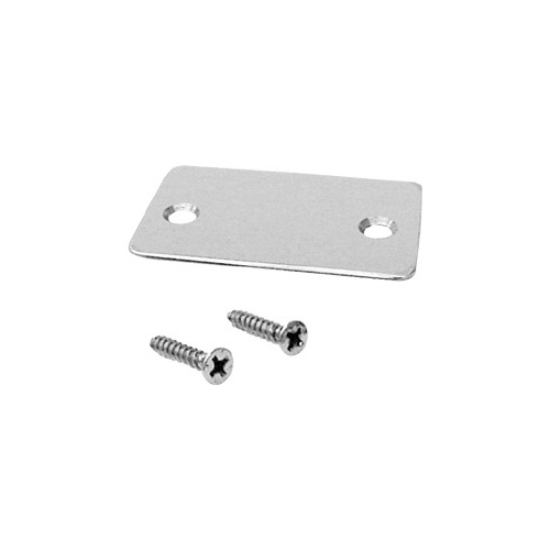 Polished Stainless End Cap with Screws for Shallow U-Channel
