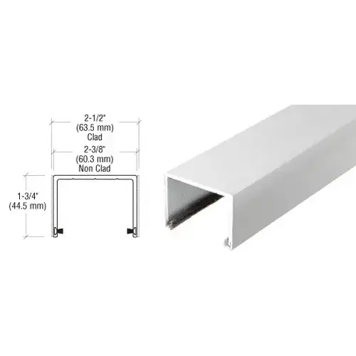 CRL SD1TTSA Satin Anodized Sliding Door Top Rolling Track