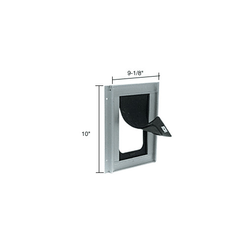 CRL SD300 Small Deluxe Pet Door Clear Anodized