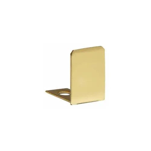 CRL SDCEC12BR Polished Brass End Cap for 1/2" Deep U-Channel