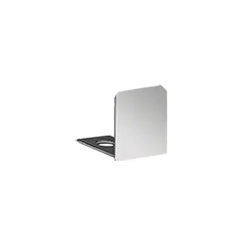 CRL SDCEC38SC Satin Chrome End Cap for 3/8" Deep U-Channel