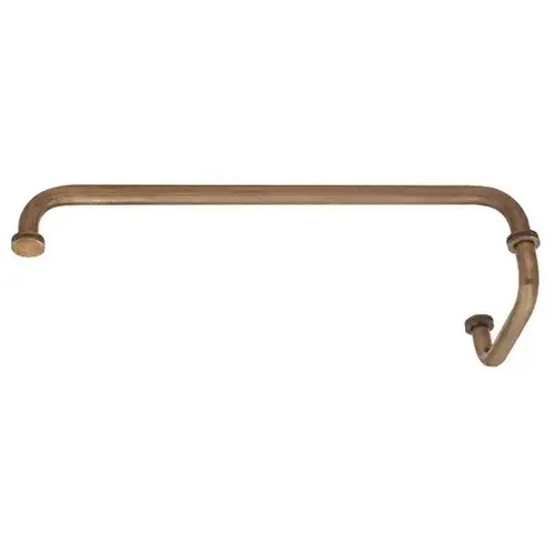 Antique Brass 18" Towel Bar with 6" Pull Handle Combination Set