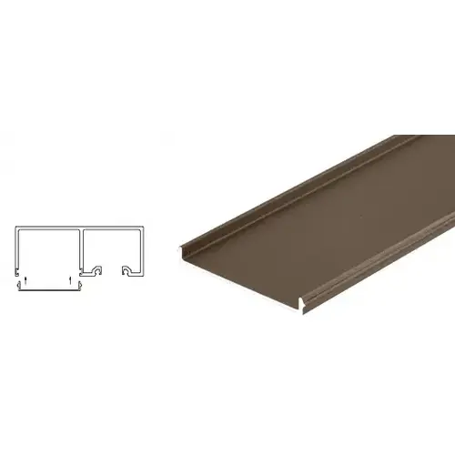 CRL SDTTF1DU Black Bronze Anodized Snap-In Filler Strip for Sliding Door Pocket 120" Stock Length