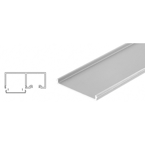 CRL SDTTF1SA Satin Anodized Snap-In Filler Strip for Sliding Door Pocket 120" Stock Length