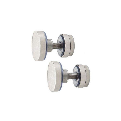 CRL SERFP2BS Brushed Stainless Track Holder Fittings for Fixed Panel - 2/Pk