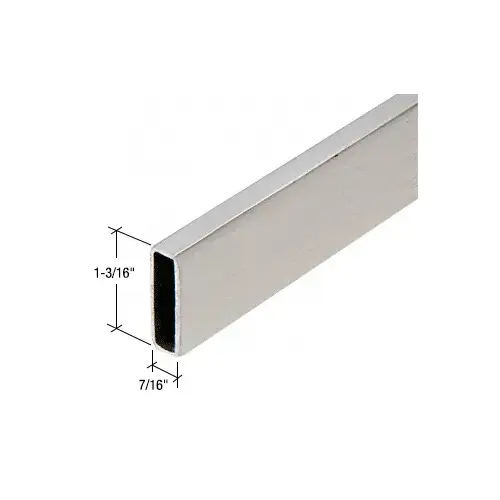 CRL SERH2BS Brushed Stainless Serenity Series Sliding Door 78-3/4" Header Support Bar Only