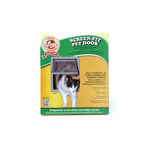 CRL SFPD Gray Screen-Fit Pet Door - Small