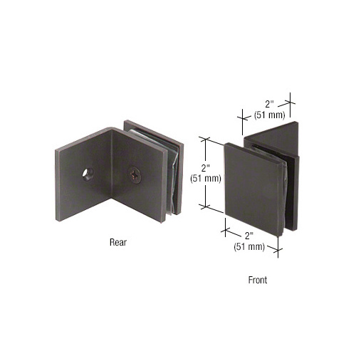 Oil Rubbed Bronze Fixed Panel Square Clamp With Large Leg
