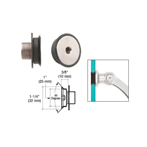 CRL SGF32CS Brushed Stainless Flush Mount Cap Assembly