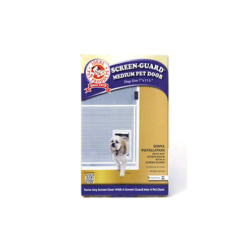 CRL SGM White ScreenGuard Pet Door Medium
