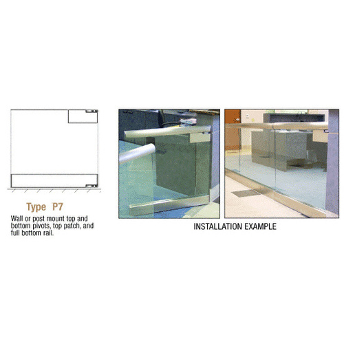 Post Mount Swinging Gate with Top and Bottom Pivot Plus Top Patch and Full Bottom Rail Specify