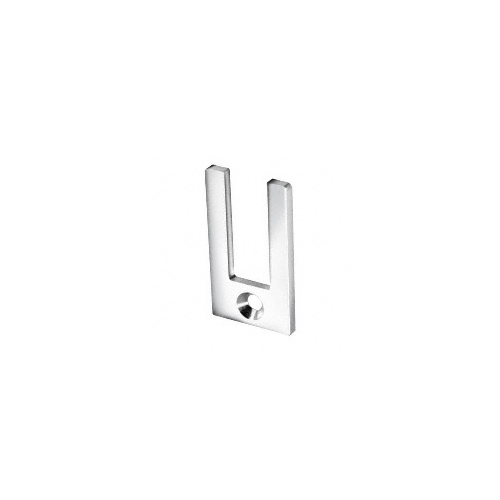 Polished Stainless End Cap for 2-1/2" Slender Profile Door Rail