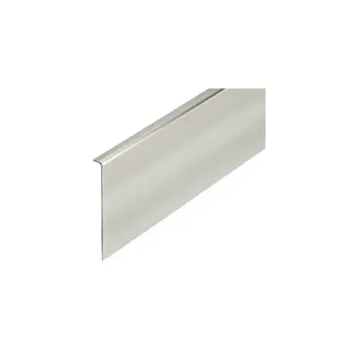 Brushed Stainless Cladding for 2-1/2" Slender Profile Door Rail