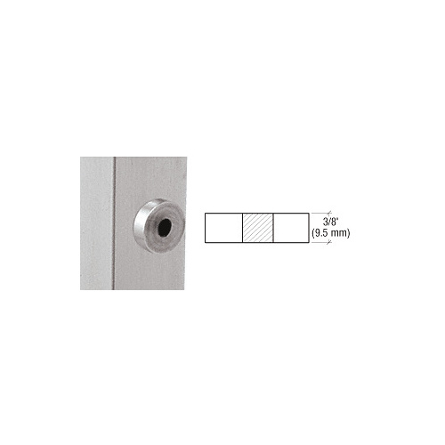 CRL SPA01SS Mill Stainless Flat Post Adaptor