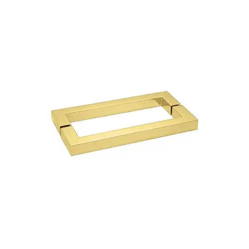 Polished Brass "SQ" Style 18" Back-to-Back Towel Bar