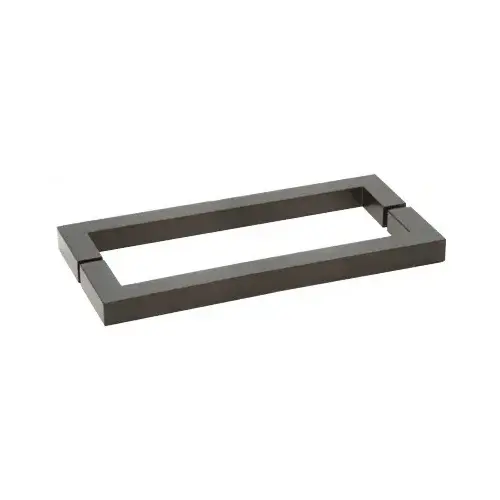 CRL SQ24X24MBL Matte Black "SQ" Series 24" Square Style Back-to-Back Towel Bar