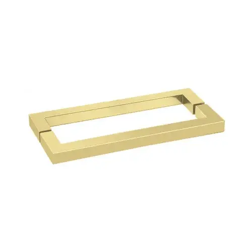 Polished Brass 24" Square Style Back-to-Back Towel Bar