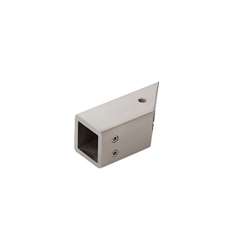 Brushed Nickel 45 Degree Mitered Wall Mount Bracket for Square Bar