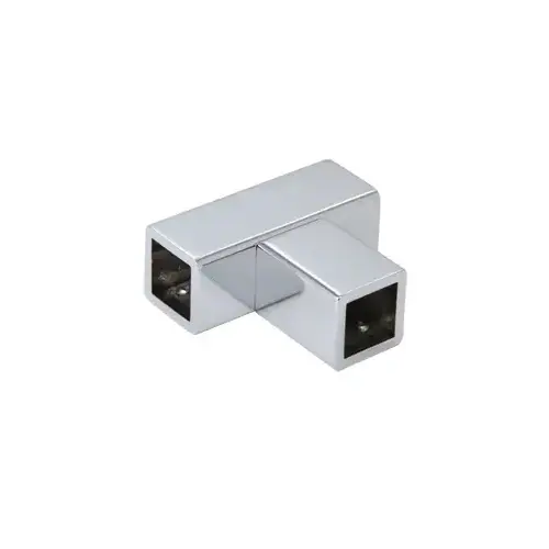 Chrome 'T' Junction Bracket for Square Bar