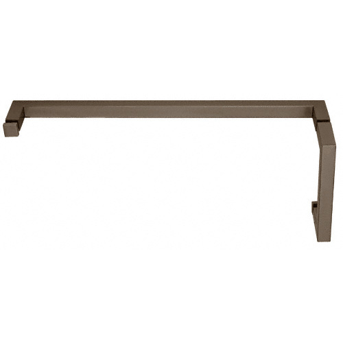 Oil Rubbed Bronze "SQ" Series Combination 8" Pull Handle 24" Towel Bar
