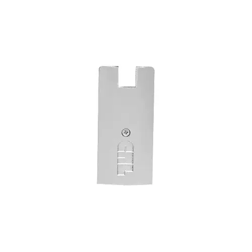 Brite Brushed Anodized 4" Square End Cap for Sidelite Rails
