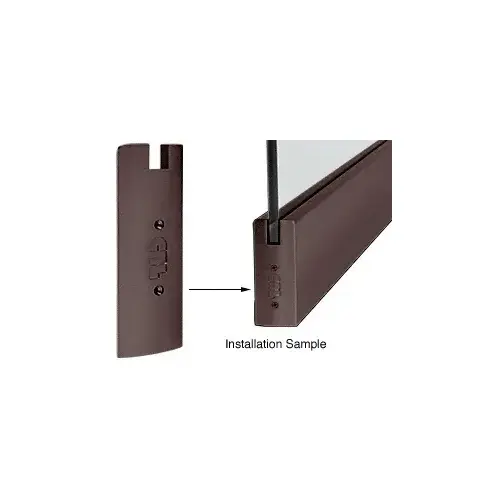 Oil Rubbed Bronze 6" Square End Cap for Sidelite Rails