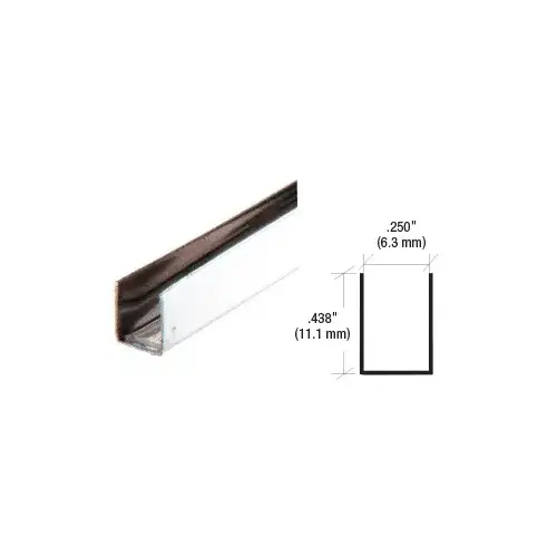 1/4" x 7/16" Stainless Steel Edge Molding -  48" Stock Length - pack of 5