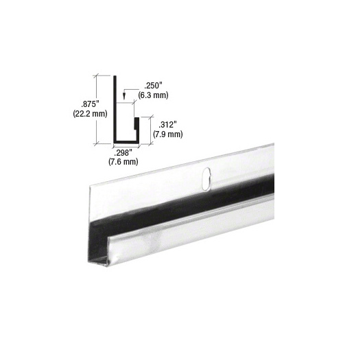 Stainless Steel 1/4" J-Channel 144" Stock Length