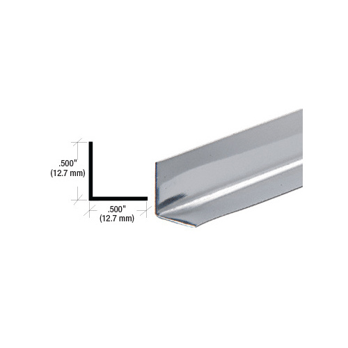 CRL SS964 1/2" Stainless Steel L-Angle 144" Stock Length