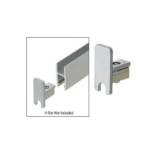 Satin Chrome End Cap for Security H-Bar