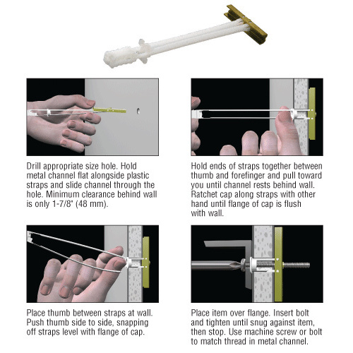 CRL TB1024-XCP10 Snaptoggle #10 - 24 Toggle Anchor - pack of 10