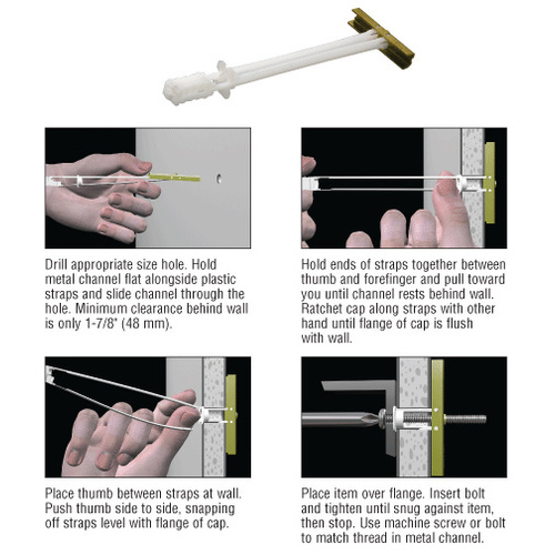 CRL TB1420-XCP10 Snaptoggle 1/4" - 20 Toggle Anchor - pack of 10