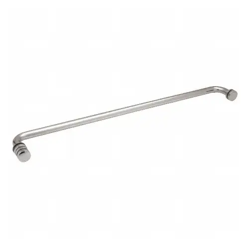 CRL TBCC24CH Polished Chrome 24" Towel Bar with Contemporary Knob