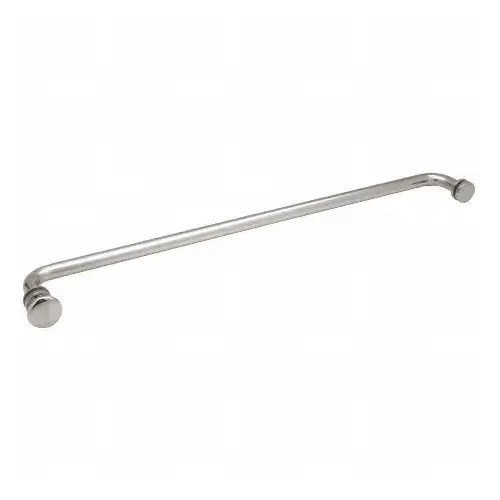 CRL TBCT24CH Polished Chrome 24" Towel Bar with Traditional Knob