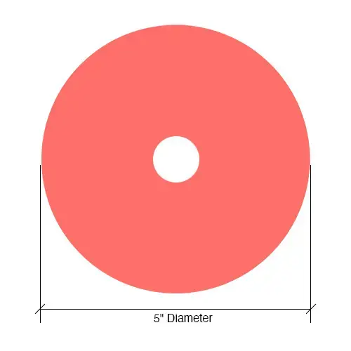 3M TD520P Trizact  5" A20 PSA Polishing Disc