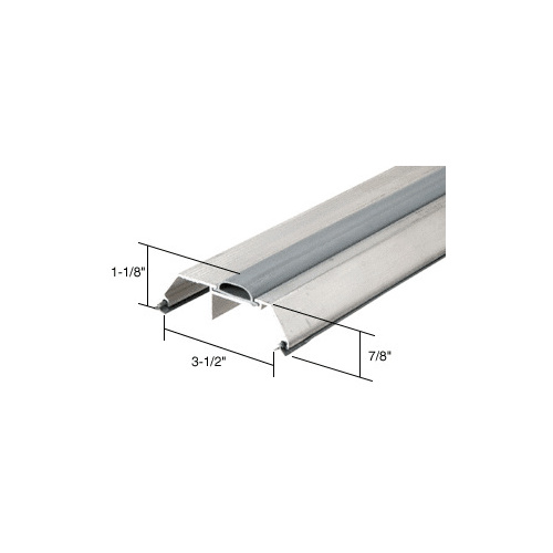 CRL TH007AV72 Aluminum 72" Saddle Threshold With Vinyl Cap 3-1/2" Wide 1-1/8" High