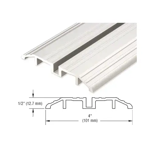 Satin Anodized 240" Length Bottom Guide Threshold for OT Series Top Hung Sliders and Bi-Fold Doors