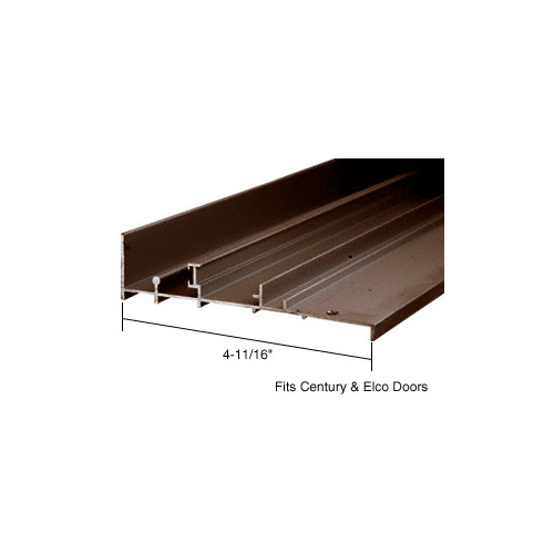 Bronze OEM Replacement Patio Door Threshold for Century & Elco Doors - 4-11/16" Wide x 6' Long