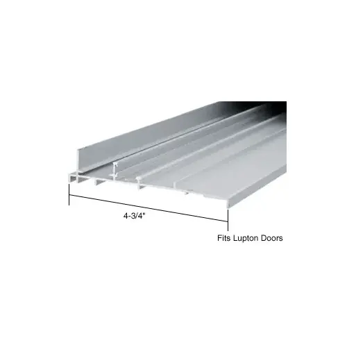 Aluminum OEM Replacement Patio Door Threshold for Lupton Doors; 4-3/4" Wide x 6' Long