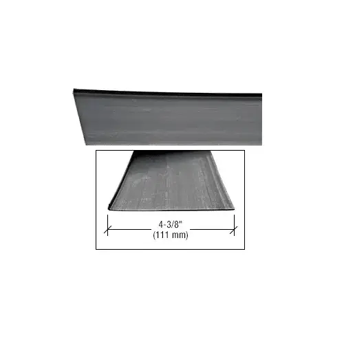 96" PVC Barrier Strip for Patio Door Thresholds Black