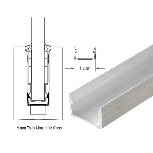CRL TLXA19SB-XCP10 Mill Aluminum TAPER-LOC XA 10" Setting Base for B7S and 8B34 Base Shoes - pack of 10