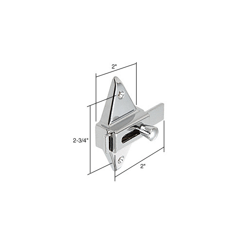 Chrome Slide Latch for Restroom Partitions