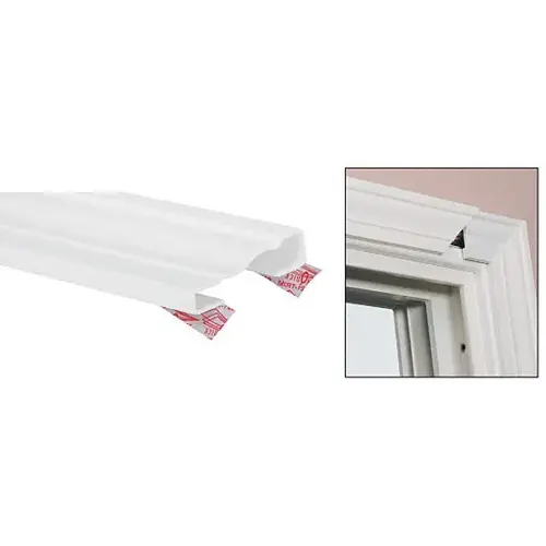 White 2-1/4" Vinyl Window Casing -  95" Stock Length - pack of 5