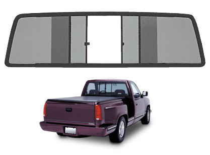 CRL TSW875S Duo-Vent Four Panel Slider with Solar Glass for 1982-1993 GMC/Chevy S-Series Truck