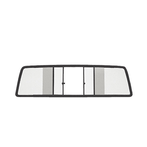 Duo-Vent Four Panel Slider with Clear Glass for 1981-March 1983 Jeep Scrambler