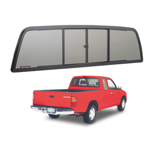 CRL TSW1500S Duo-Vent Four Panel Slider With Solar Glass for 1995-2004 Toyota Tacoma